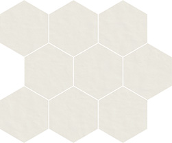 Tint Unit mosaïque hexagonale bianco 10x10cm