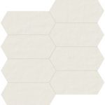 Tint Unit mosaïque trapèze bianco 7.5x15cm