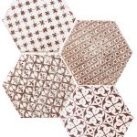 Marocco rouge mosaïque Grenat