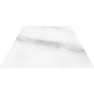 Carrelage effet marbre Sixty Degrès Trapeze 10x23cm Calacatta