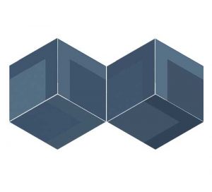 Flower Hill Diamond Bleu