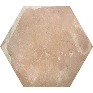 Cottage esprit tomette hexagonale Cotto terre cuite