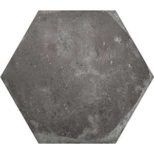 Cottage esprit tomette hexagonale Graphite noir