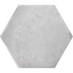 Cottage esprit tomette hexagonale Grey gris clair