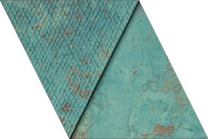 Carrelage-décor triangle-effet-métal-oxydé-lisse-ou-strié_Collection_ACIER_-Ramp-proche-de-Pérols_Hérault-34