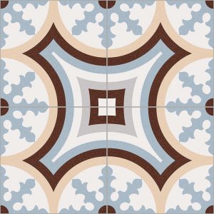 Carrelage esprit carreau ciment 20x20 vintage