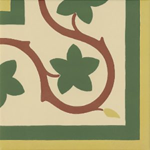 Carrelage esprit carreau ciment 20x20 cadre tapis