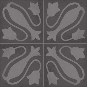 Carrelage vintage gris imitation carreau de ciment