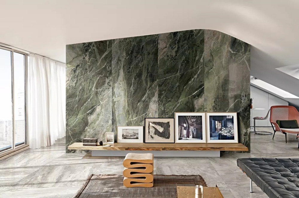 Carrelage effet marbre grand format sol et mur Epigone Luxe