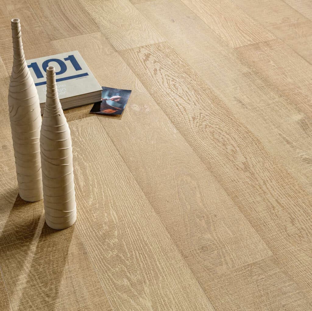 Carrelage imitation parquet bois Moost Blond Scratch