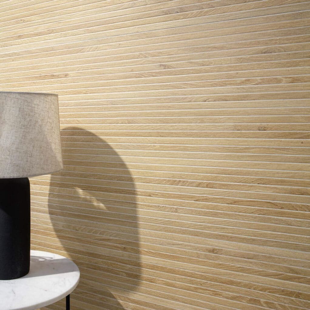 Carrelage mural effet bois en lignes Moost