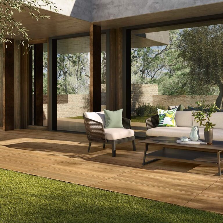 Carrelage extérieur antidérapant en dalles style Decking 40x120 cm MOOST