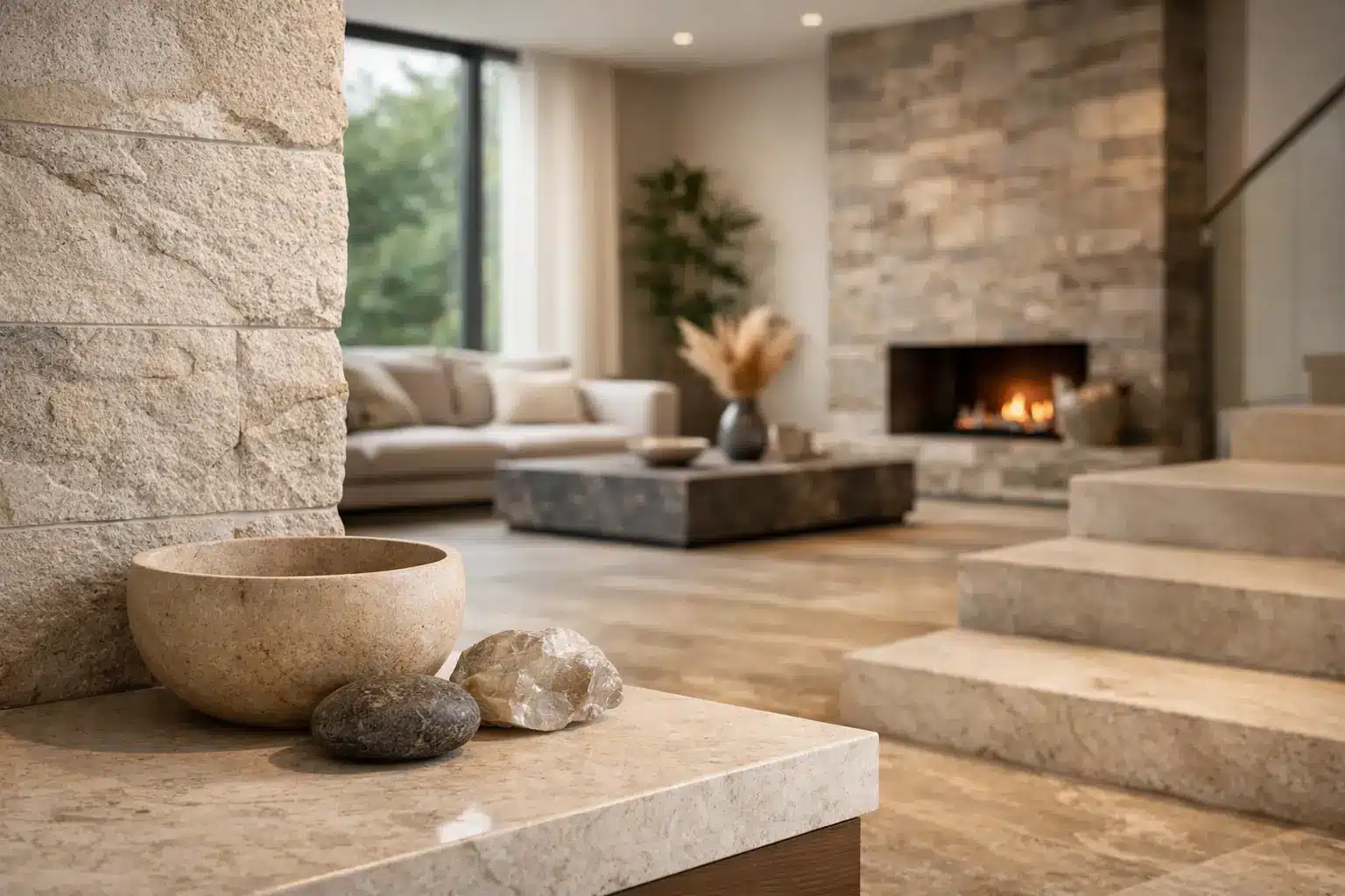 Les avantages de la pierre naturelle en intérieur