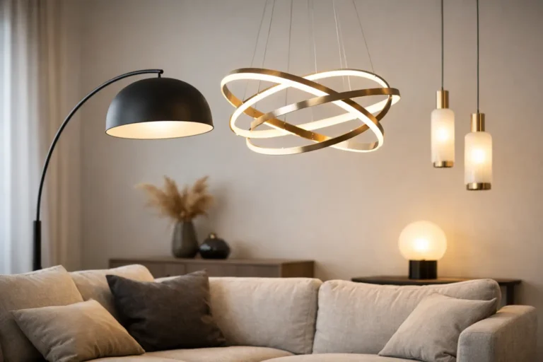 Luminaire design pour salon contemporain