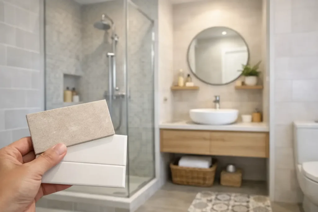Quel carrelage pour petite salle de bain ?