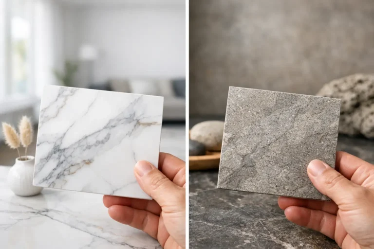 Carrelage imitation marbre ou pierre : lequel choisir ?