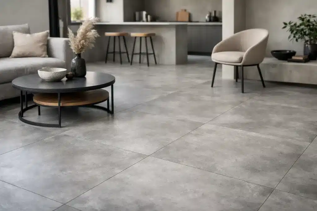 Carrelage imitation béton ciré, le bon choix ?