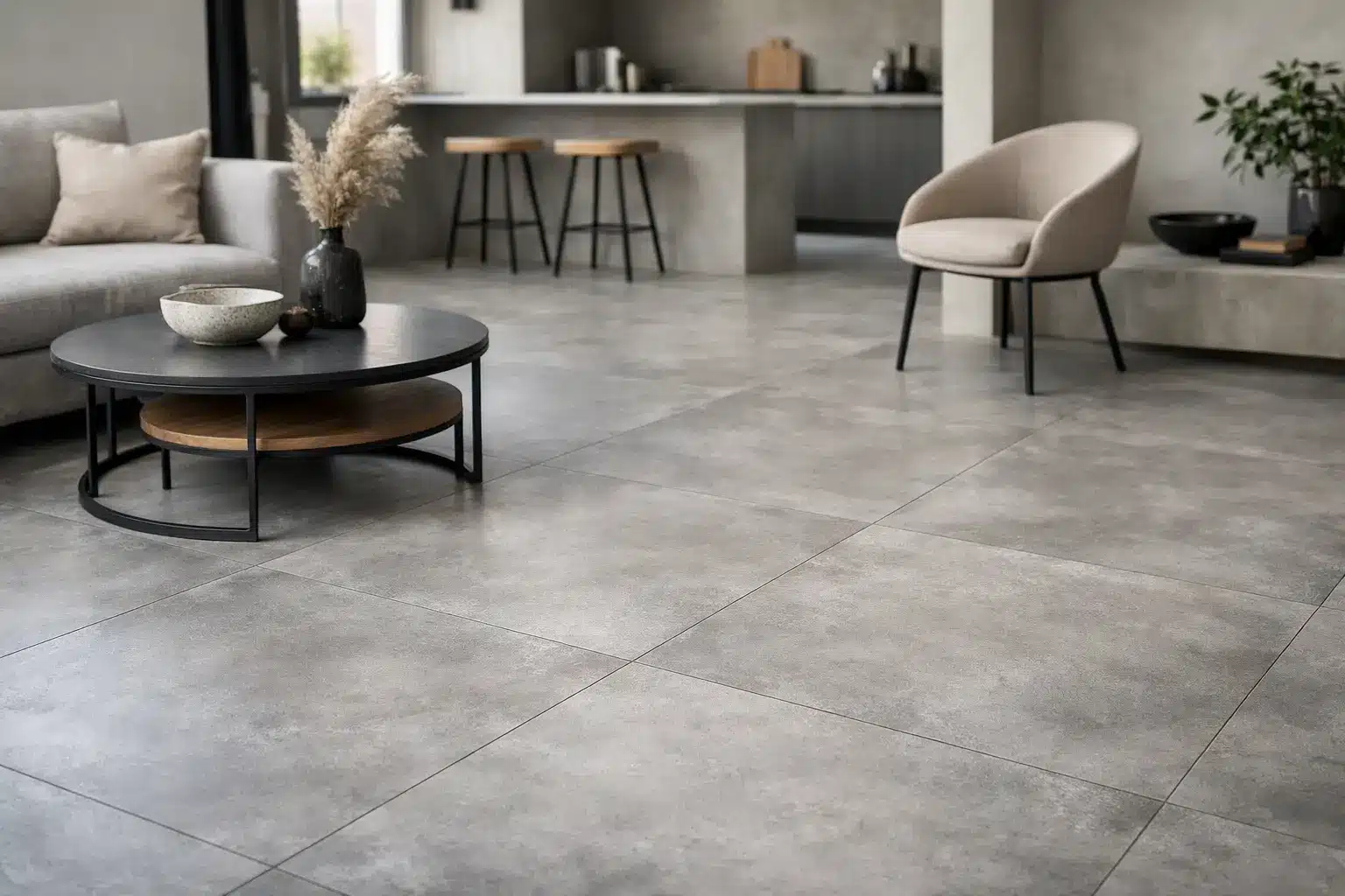 Carrelage imitation béton ciré, le bon choix ?