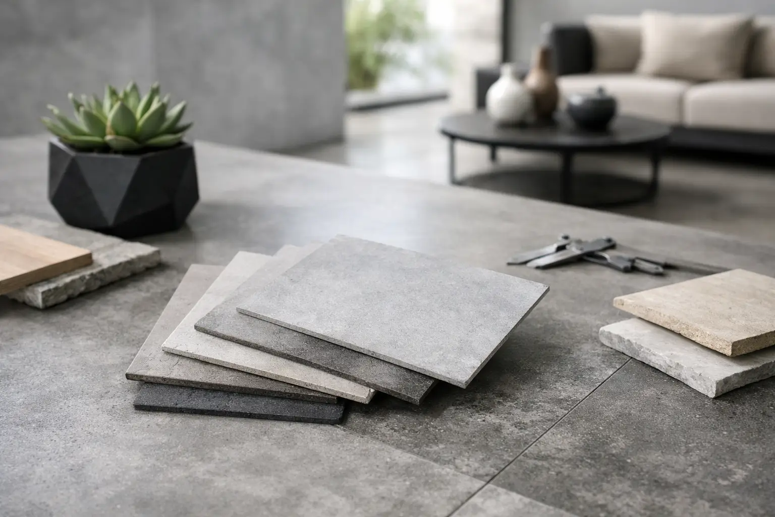 Guide choix carrelage effet béton
