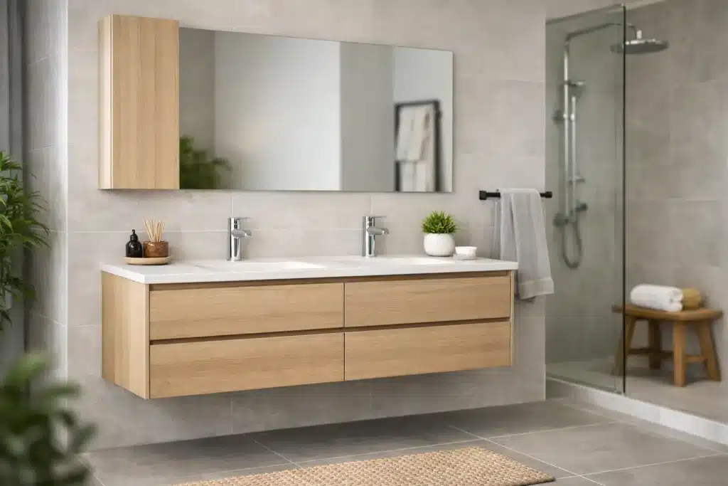 Mobilier salle de bain suspendu bien choisi