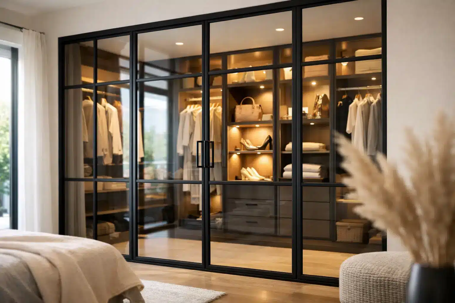 Dressing verrière sur mesure, l’élégance en lumière