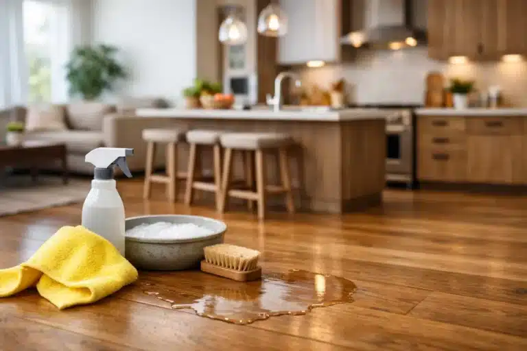 Comment protéger un parquet dans une cuisine ouverte