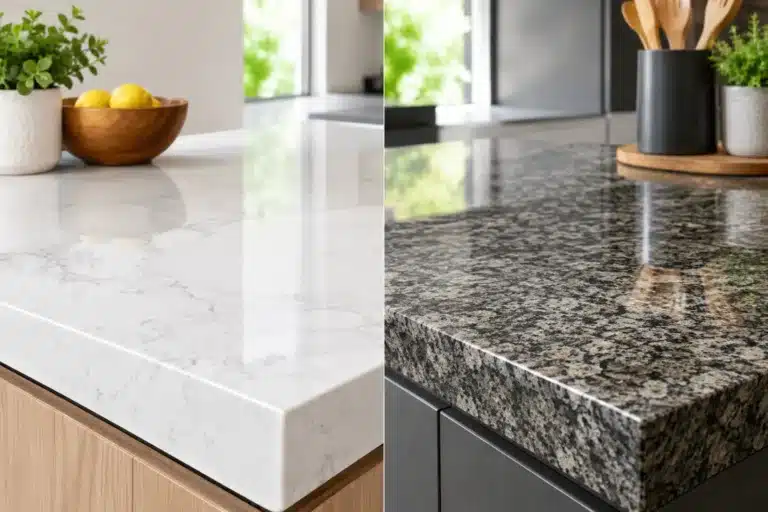 Quartz versus granit pour plan de travail