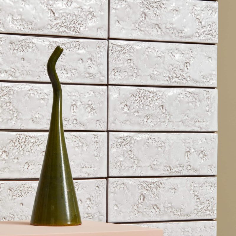 Carrelage artisanal haut de gamme Chamotte Mono Bianco