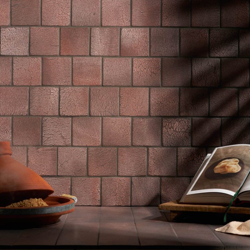 Carrelage artisanal haut de gamme en gres etiré Pantelleria Base Venere et Texture Venere