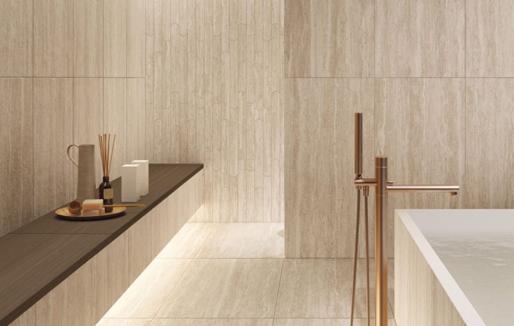 carrelage aspect travertin ASTRO