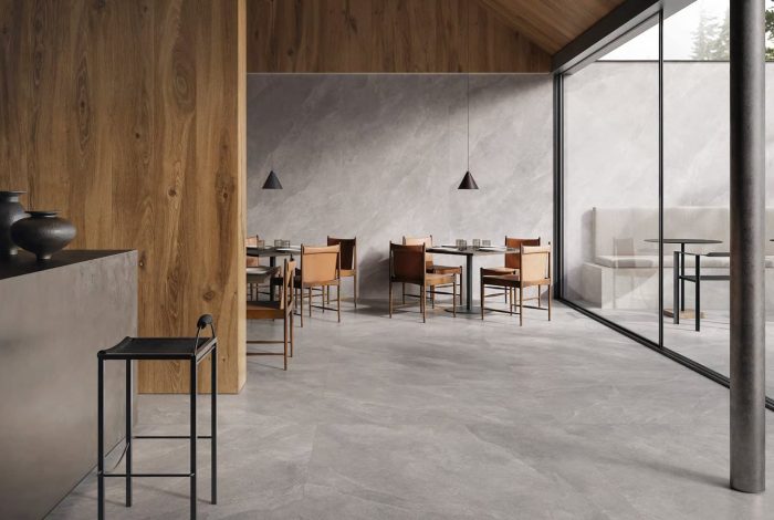 Slate Grey Naturale 60x120 cm sol extérieur  - 120x120 cm sol intérieur et 120x278 cm au mur