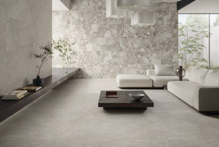 Sassi Dark Grey 60x120 cm au mur et Neutra au sol