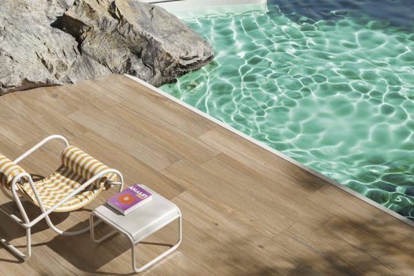 Carrelage terrasse imitation bois en grès cérame Lecciazo 4 coloris