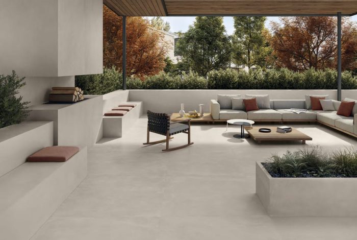 Carrelage-imitation-ciment-lisse-exterieur-interieur-Pictural-cappuccino-grand-format-proche-de-Castelnau-le-lez