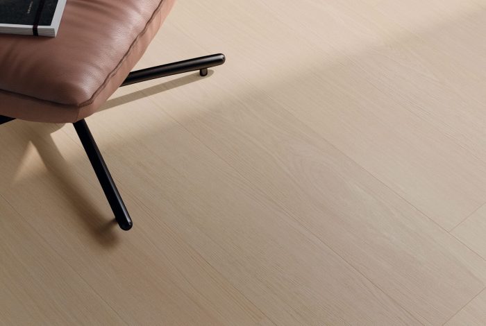 Carrelage imitation parquet bois Chai Almond Select ambiance sejour 2