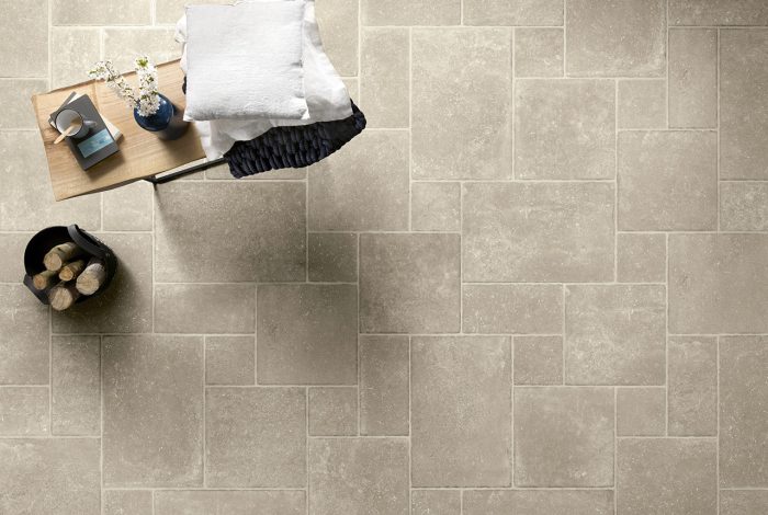 Carrelage style pierre ancienne bords irréguliers OPERA magasin Porto Venere Montpellier Hérault 34