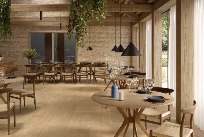 Carrelage imitation parquet bois Moost Blond Scratch