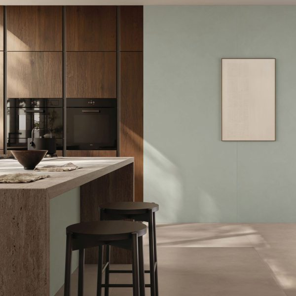 Carrelage sol et mur aspect béton ciré taupe Vice Versa Greige 1