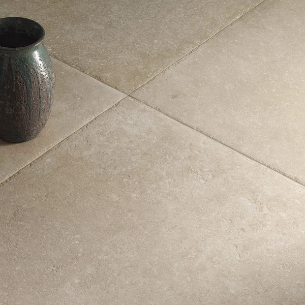Carrelage sol intérieur grand format aspect pierre naturelle en gres cerame Pittsburgh Sunrise 3