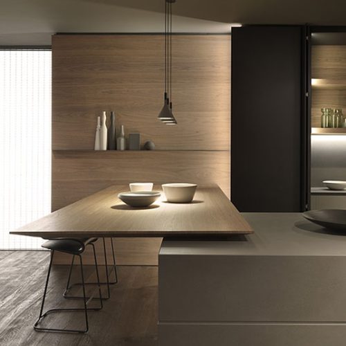 Cuisine-de-luxe-Montpellier-en-bois-noyer-blanchi-beton-gris-et-laque-mate-noire-Blade-3-1