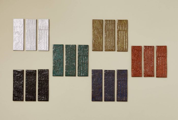 Carrelage artisanal haut de gamme fait main Chamotte