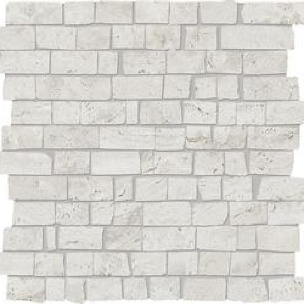 Magasin carrelage travertin mosaique en grès cérame Brumata travertin Mini Block Minimal silver proche de Sète 34