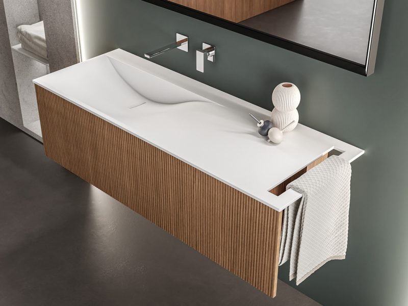 Meuble-de-salle-de-bain-bois-cannelé-plan-vasque-designVolver-1-à-montpellier-34