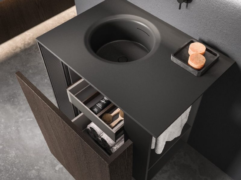 Meuble compact design pour salle de bain de qualité