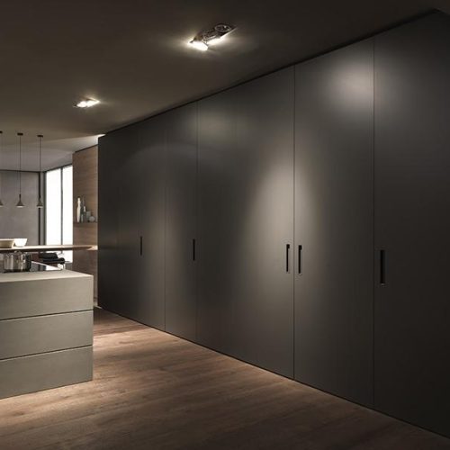 Portes rentrantes cuisine h.270 cm fermees