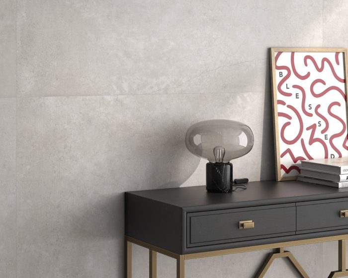 Carrelage promotion grand format 100x100 cm effet béton contemporain pour sol et mur Magasin Porto Venere Montpellier dans l'Hérault