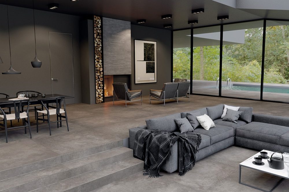 Carrelage aspect pierre contemporaine FULL CONCRETE